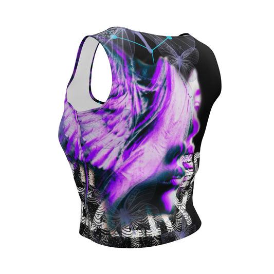 DISTORTED REALITY Crop-Top