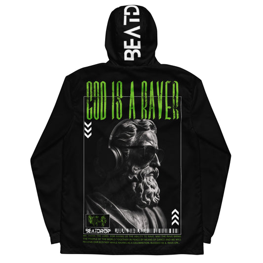 GOD IS A RAVER Windbreaker