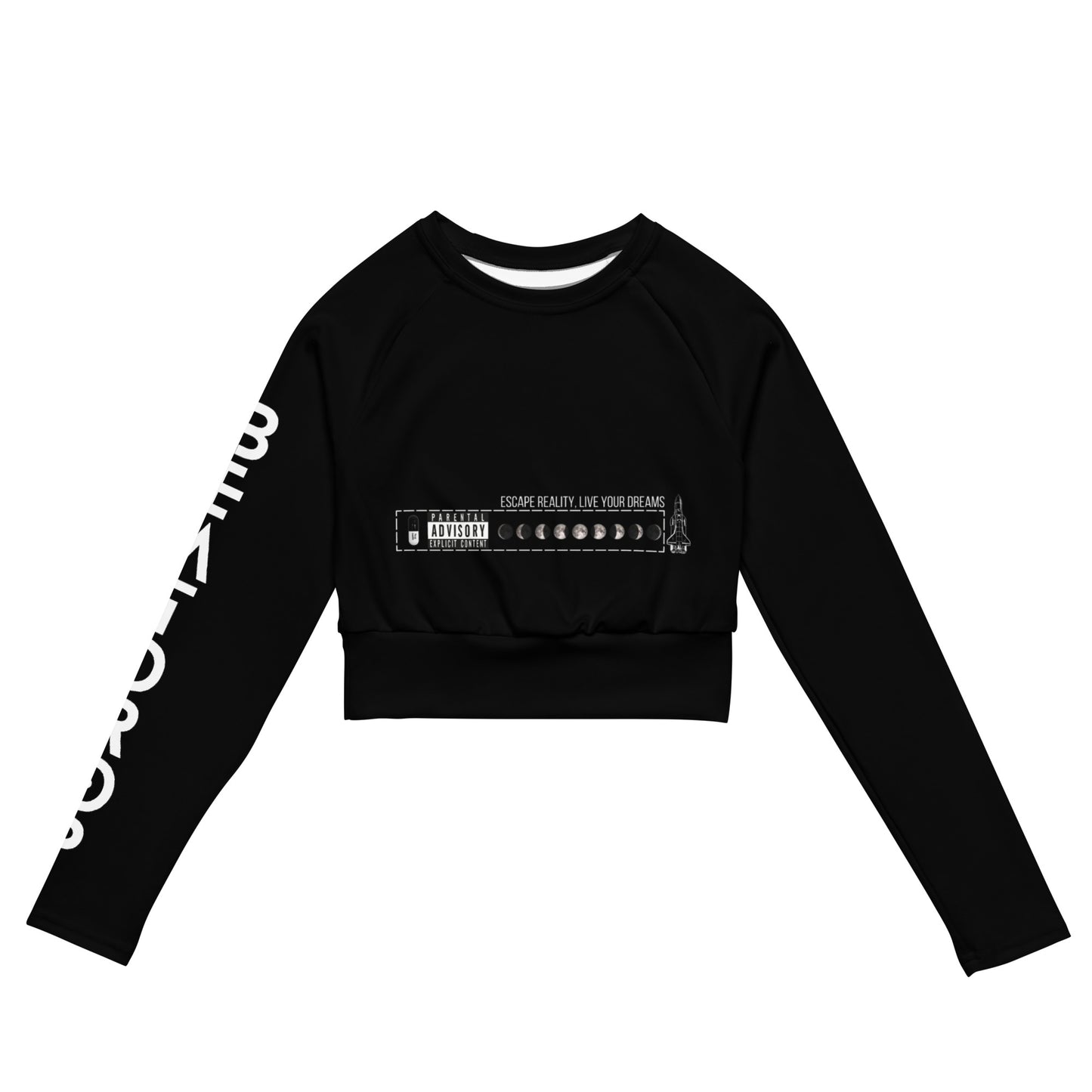 SPACED OUT Langarm Crop Top