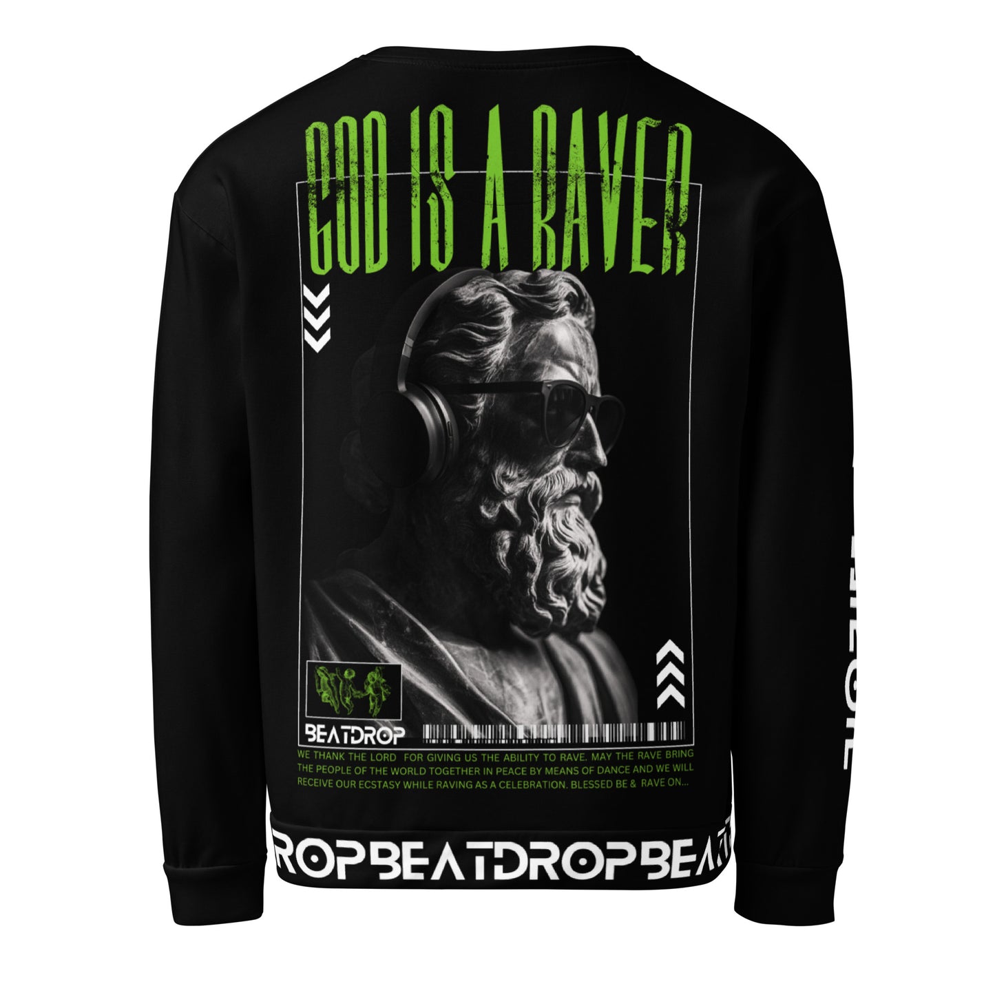 GOD IS A RAVER Unisex-Pullover