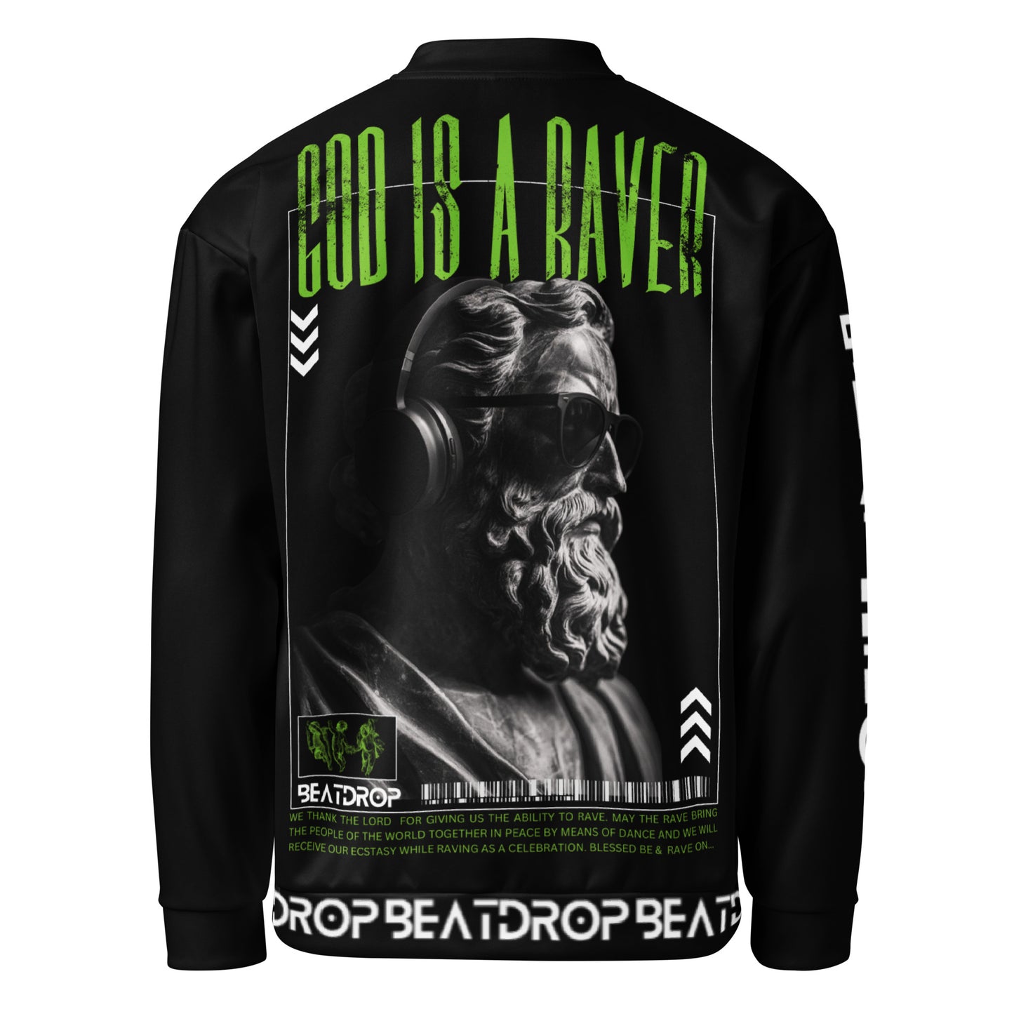 GOD IS A RAVER Unisex Bomberjacke