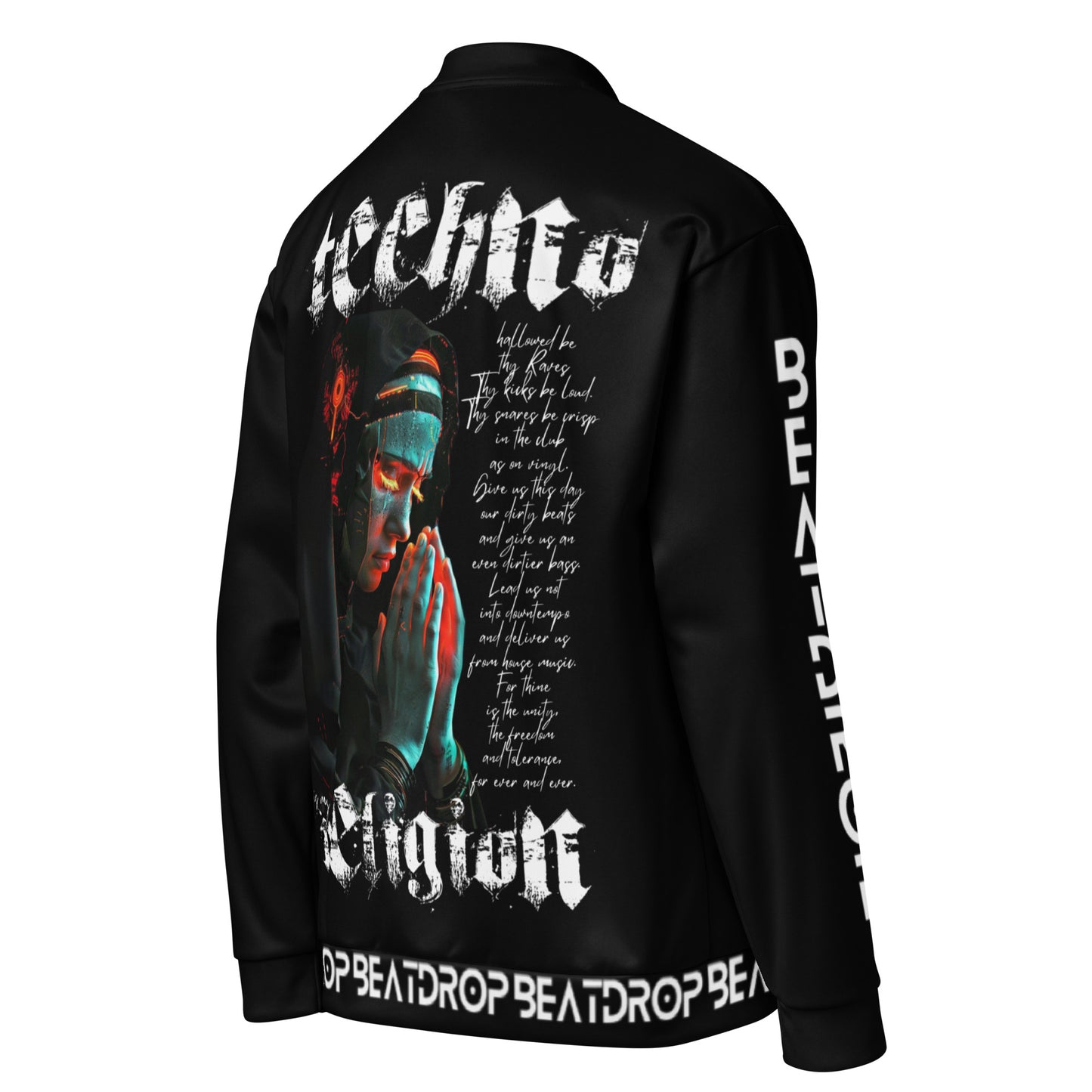 TECHNO IS MY RELIGION Unisex Bomberjacke