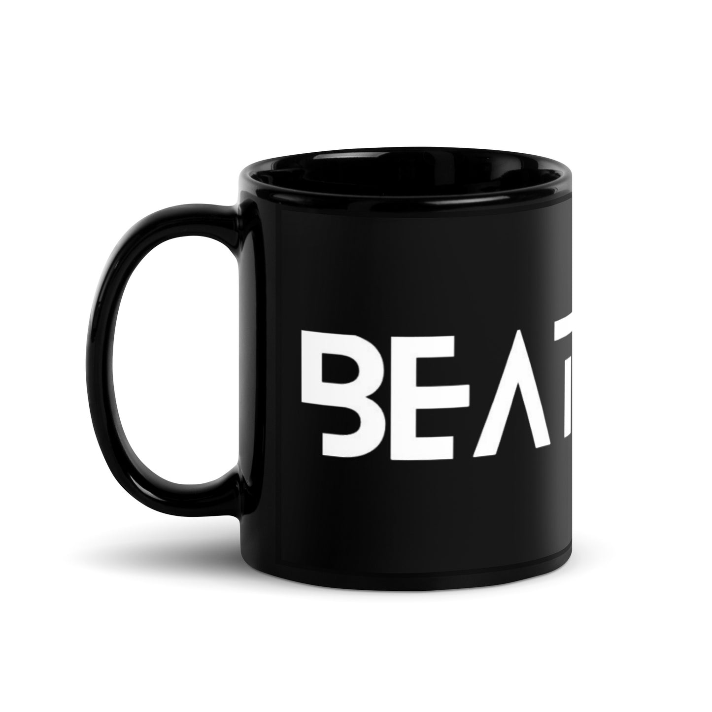 BEATDROP Schwarze glänzende Tasse