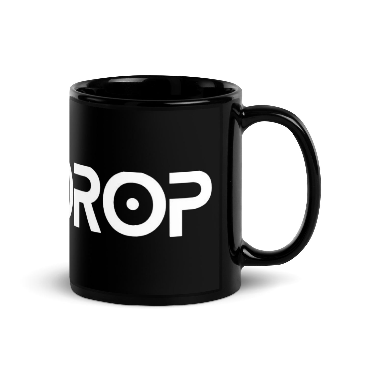 BEATDROP Schwarze glänzende Tasse