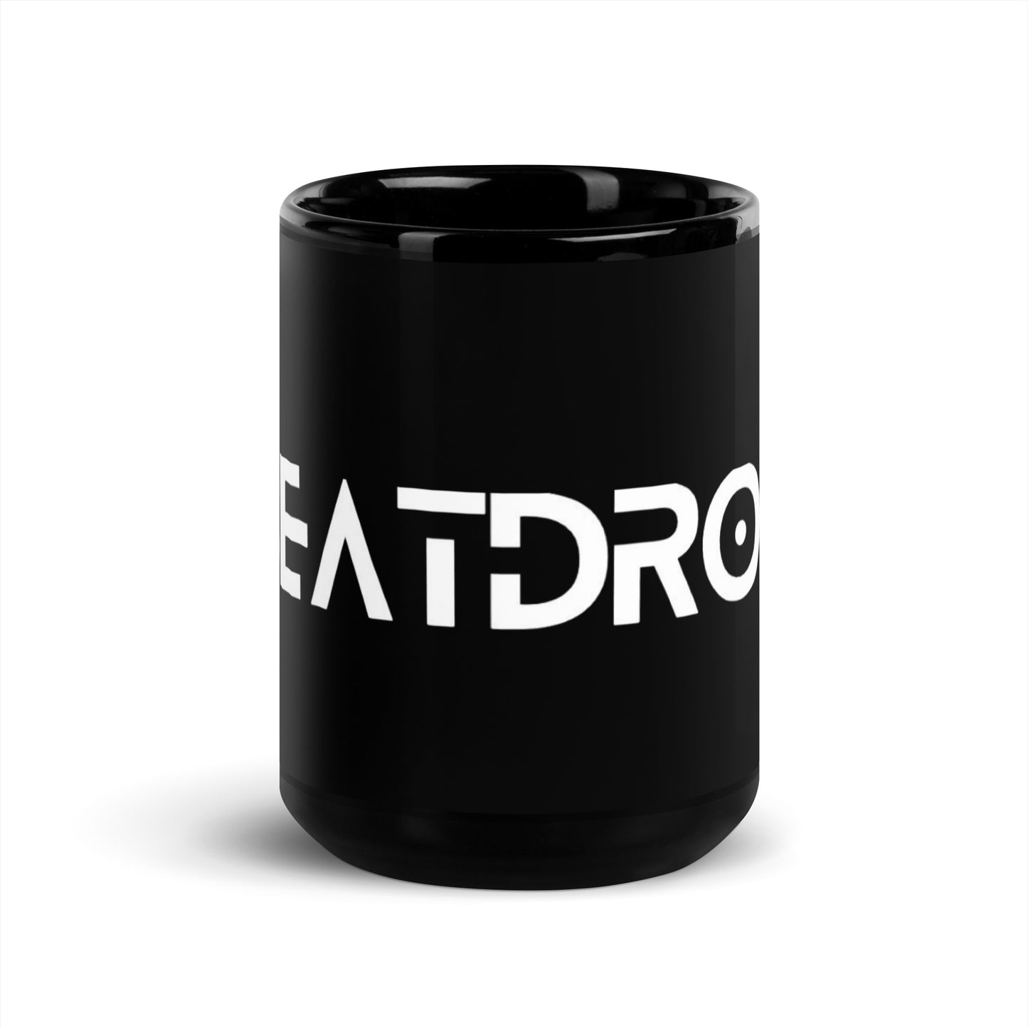 BEATDROP Schwarze glänzende Tasse