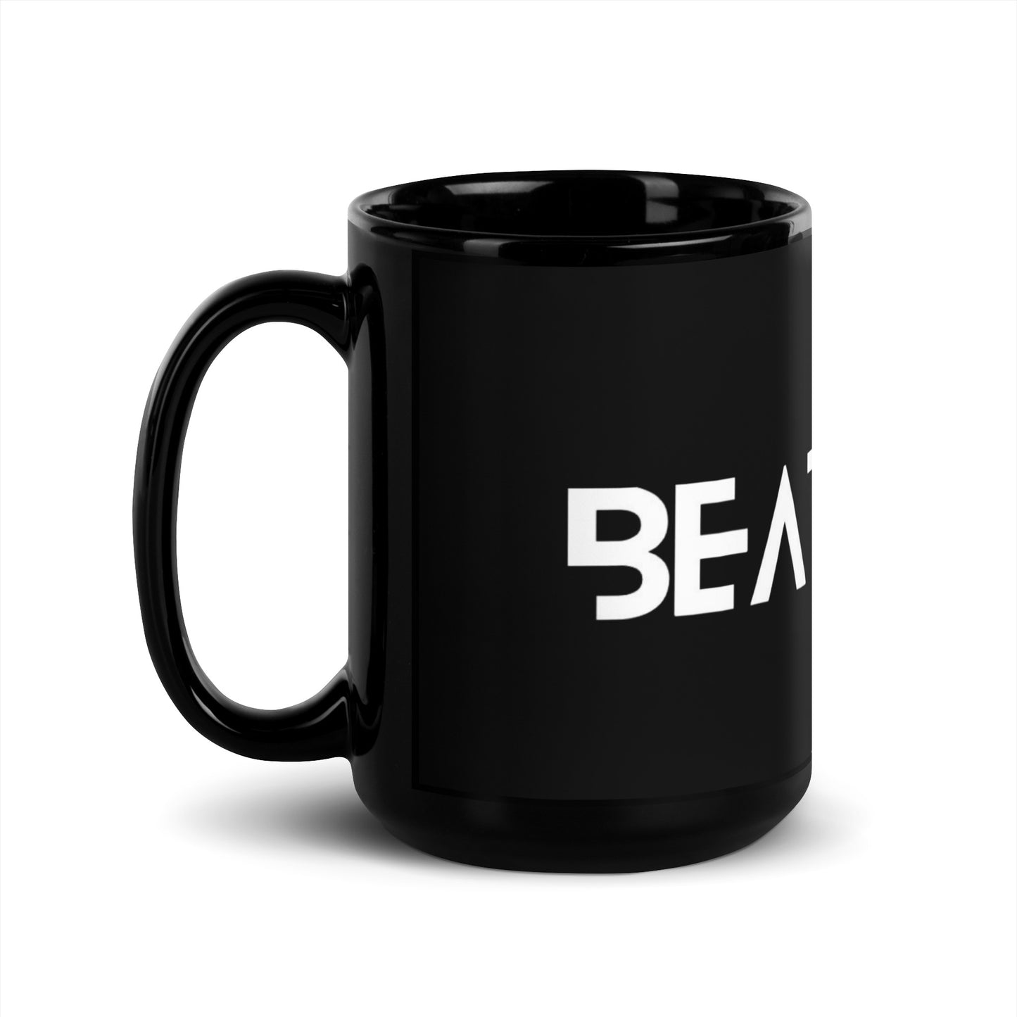 BEATDROP Schwarze glänzende Tasse