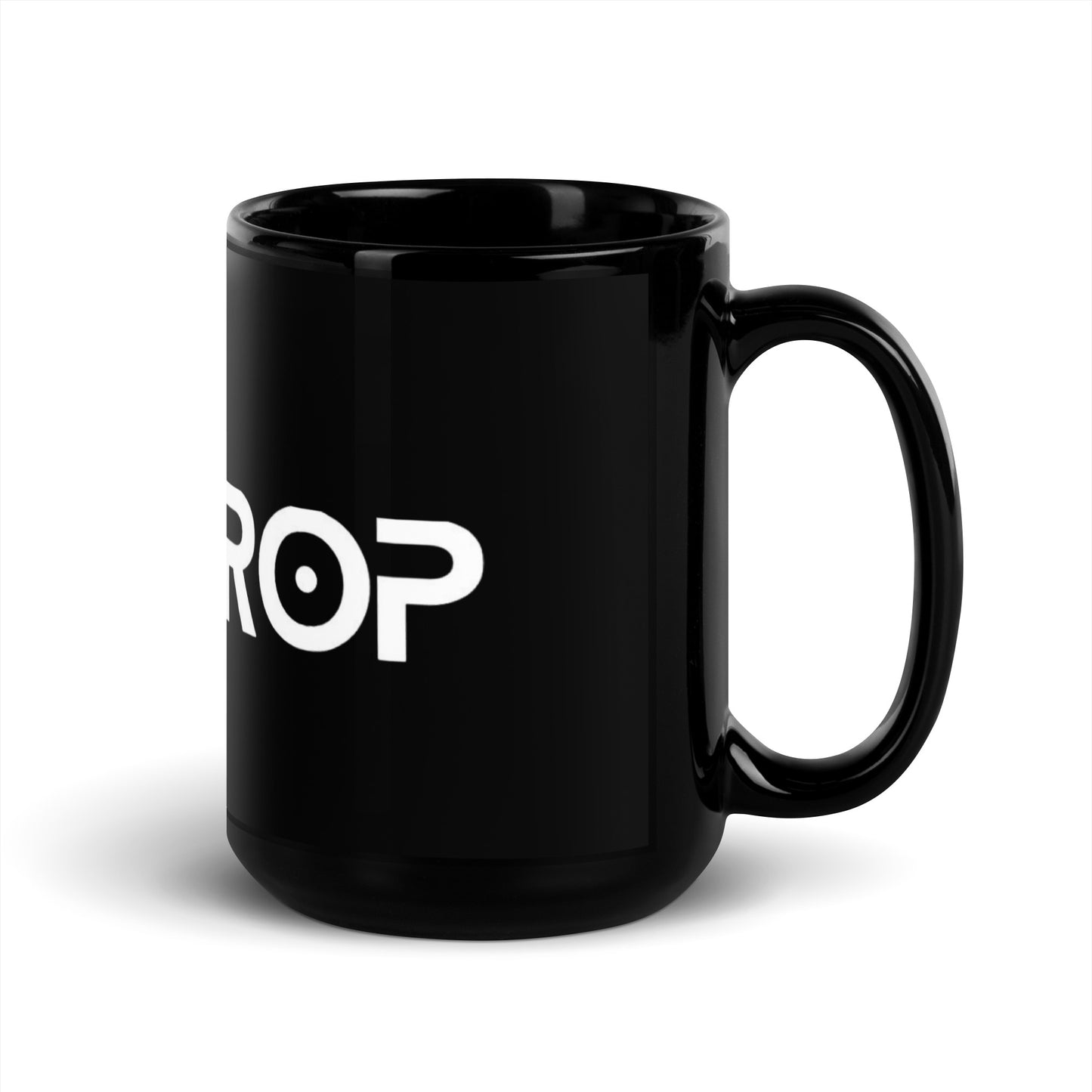 BEATDROP Schwarze glänzende Tasse