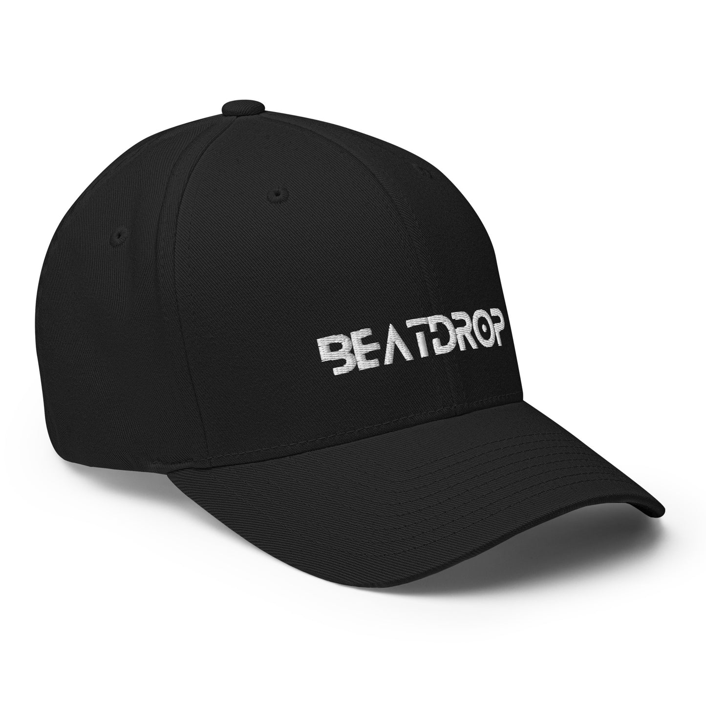 BEATDROP WHITE Strukturierte Flexfit Cap